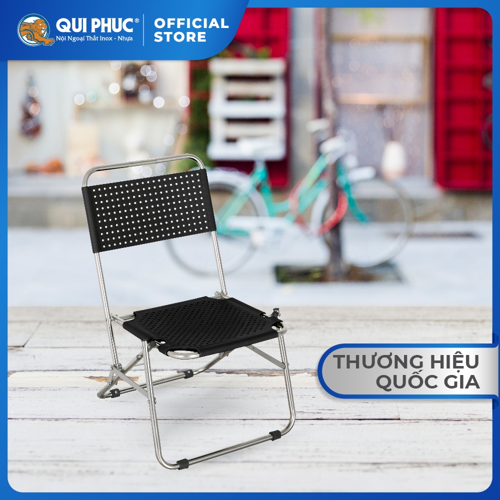 Ghế cà phê Win QUI PHÚC, lưng nhựa thấp, thoáng khí, thoải mái, gấp gọn tiện lợi, dễ sử dụng | BigBuy360 - bigbuy360.vn