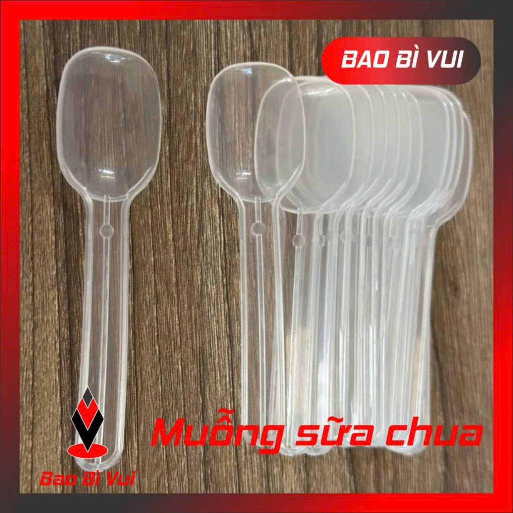 Muỗng sữa chua - Bịch 500 gr - BAO BÌ VUI