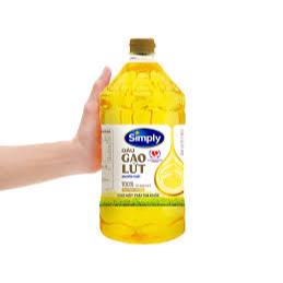 Dầu Ăn Cao Cấp Simply Gạo Lứt 2 Lít