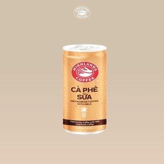 Thùng 24 Lon Cà Phê Sữa Đá Highlands Coffee 185ml