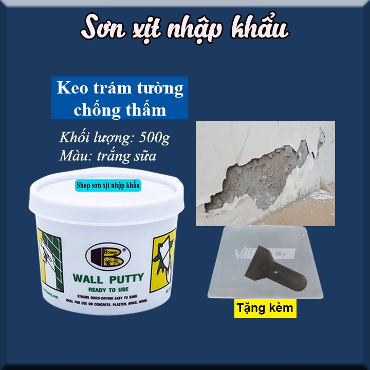 Chống thấm tường Wall Putty Bosny (B219) - Nhập khẩu Thái Lan
