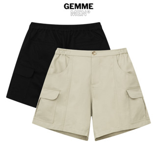 Quần short kaki túi hộp ngang big size trên gối GEMME MEN, thể thao, năng động, big size 55kg - 150kg