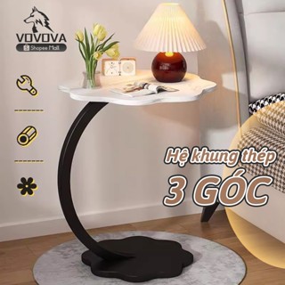 Bàn Trà Mini Chân Sắt Họa Tiết Hoa Trang Trí Phòng Khách Phòng Ngủ Quán Cà Phê Dễ Thương Sang Trọng