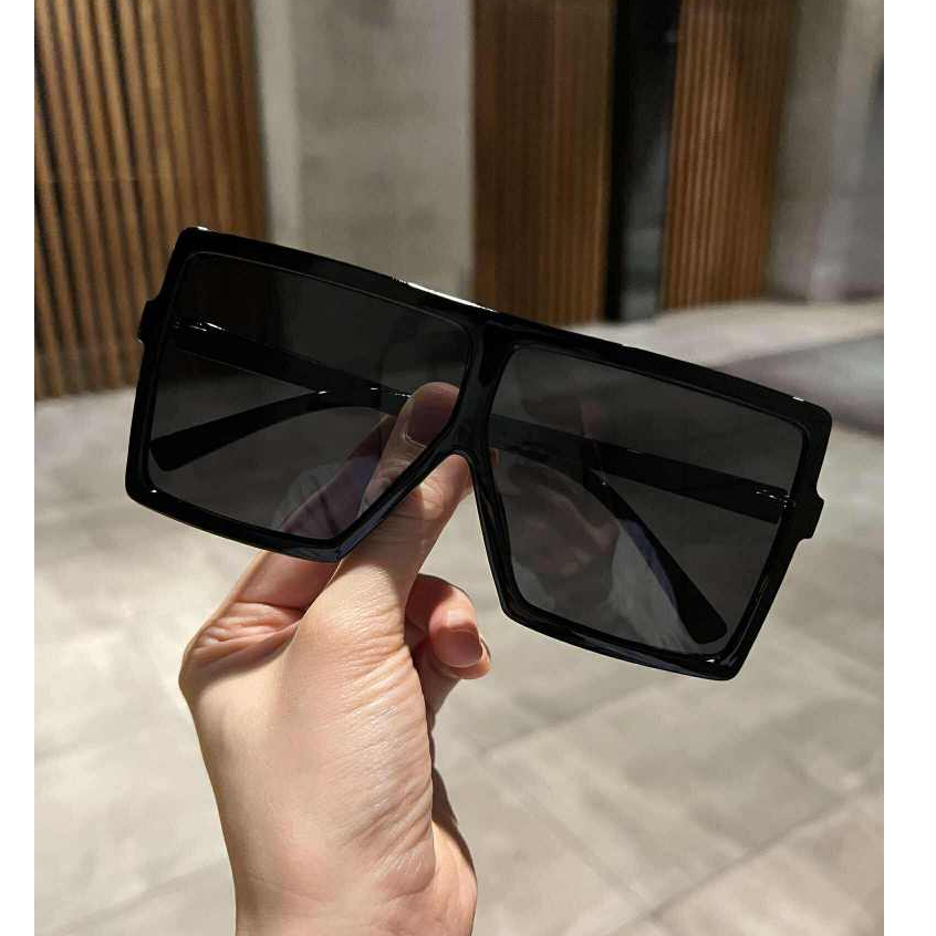 Kính râm nam nữ Mắt vuông Bản to thời trang