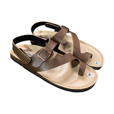 PUK20 - Giày Sandal Birken Đế Trấu BIOLINE Official Thiết Kế Unisex Quai Da PU Xỏ Ngón Cách Điệu
