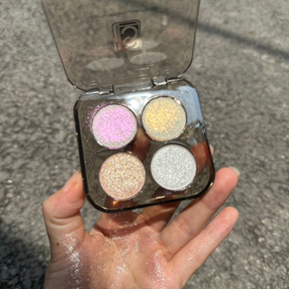 Bảng phấn bắt sáng và highlight 4 ô ZFC nhũ mắt sáng nhiều màu cho makeup chuyên nghiệp