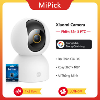  Xiaomi 3 Ptz Edition Camera Camera Mini Wifi Camera Giám Sát Độ Phân Giải 3k 5 Triệu Pixel 