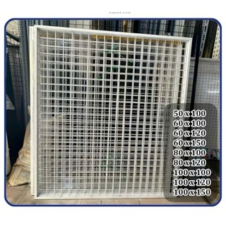 Lưới KHUNG Sơn Tĩnh Điện Lưới Sắt Ô Vuông Trang Trí Decor Treo Đồ Phụ Kiện Lắp Chuồng Thú Cưng Nhiều Size Tùy Chọn