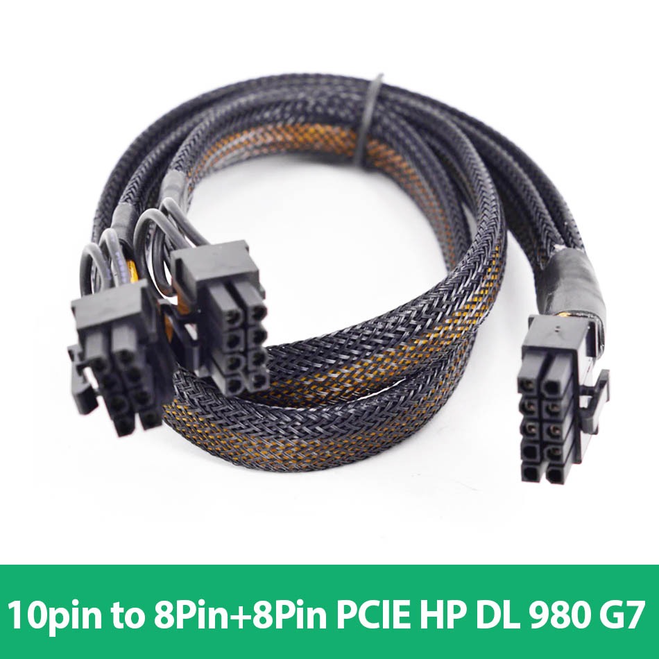 Dây cáp nguồn 10Pin to Dual 8PIN PCIE VGA HP DL980 DL580 DL585 G7,cấp nguồn cho card đồ hoạ VGA, car