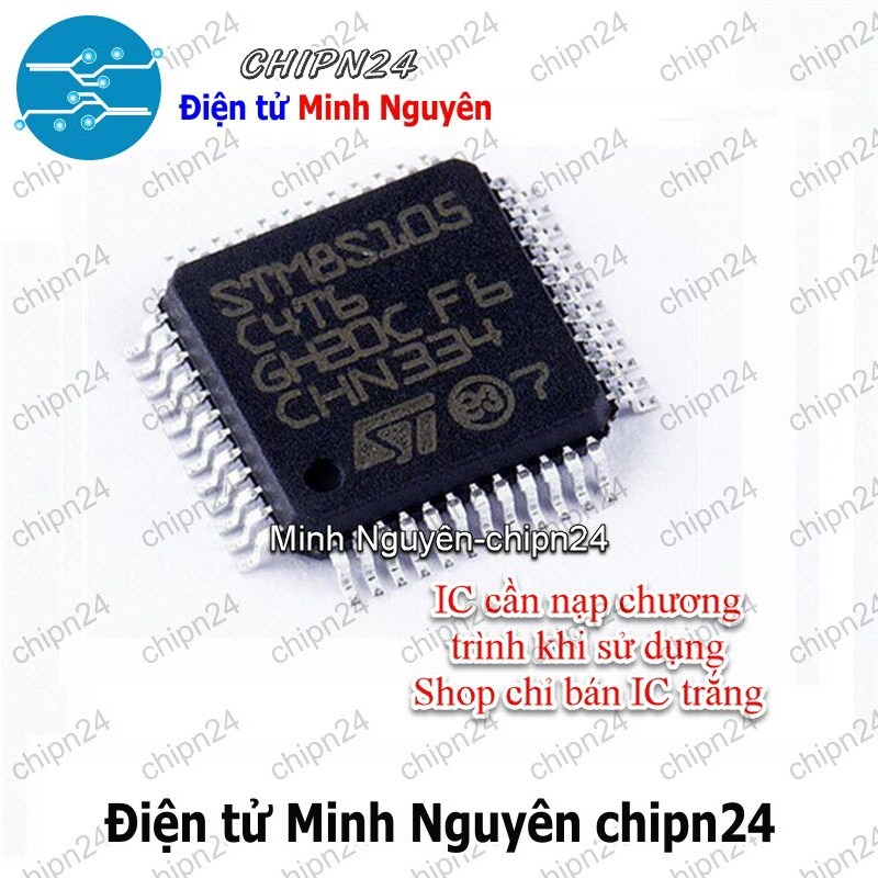 [1 con] (SOP) IC Dán STM8S105C4T6 LQFP-48 (SMD) (STM8S105C4T6)