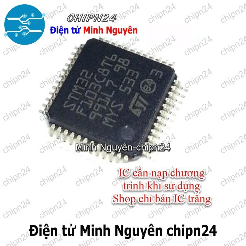 [1 con] (SOP) IC Dán STM32F103C8T6 LQFP-48 (SMD) (STM32F 103C8T6)