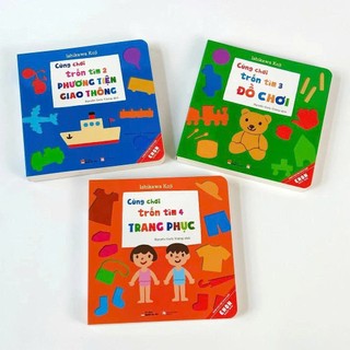 Sách - Cùng Chơi Trốn Tìm - Tập 3: Đồ Chơi- Ehon Tương Tác Bìa Cứng cho bé 0-6 tuổi