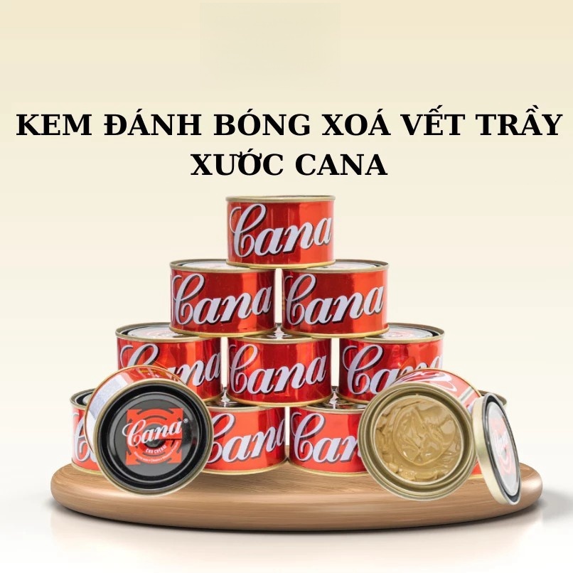 【MotoPlex】 Kem Đánh Bóng Xóa Trầy Xước Sơn Ô tô - Xe Máy Cana Car Cream 100g - 220g