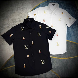 Áo sơ mi nam boy phố dài tay phối sọc viền tay chất vải thun lạnh mẫu mới BOUTIQUE_MENSWEAR