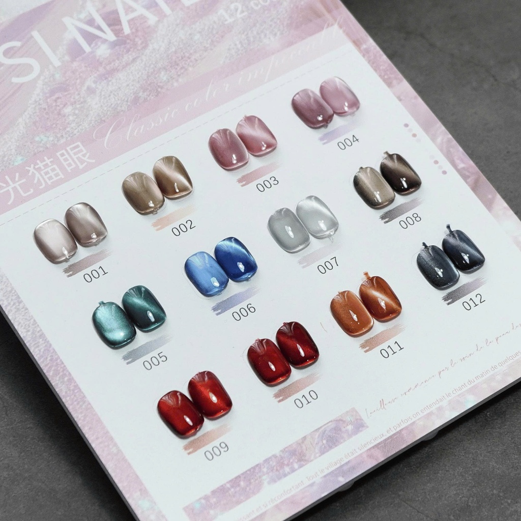 Bộ Sưu Tập Mosi Nail Sơn Mắt Mèo 12 Màu Cao Cấp Đa Dạng Màu Sắc