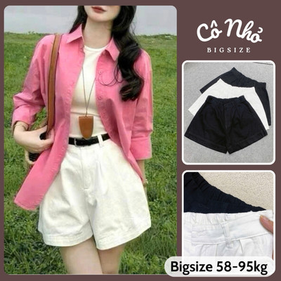 Quần Short Bigsize Nữ Dáng Quần Đùi Ngắn Lưng Chun Năng Động Cho Chubby 60-100kg Q561