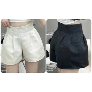  Quần đùi nữ bigsize quần short nữ ngắn màu trắng đen chất tafta 2 lớp mềm mại cạp cao  loại 1  