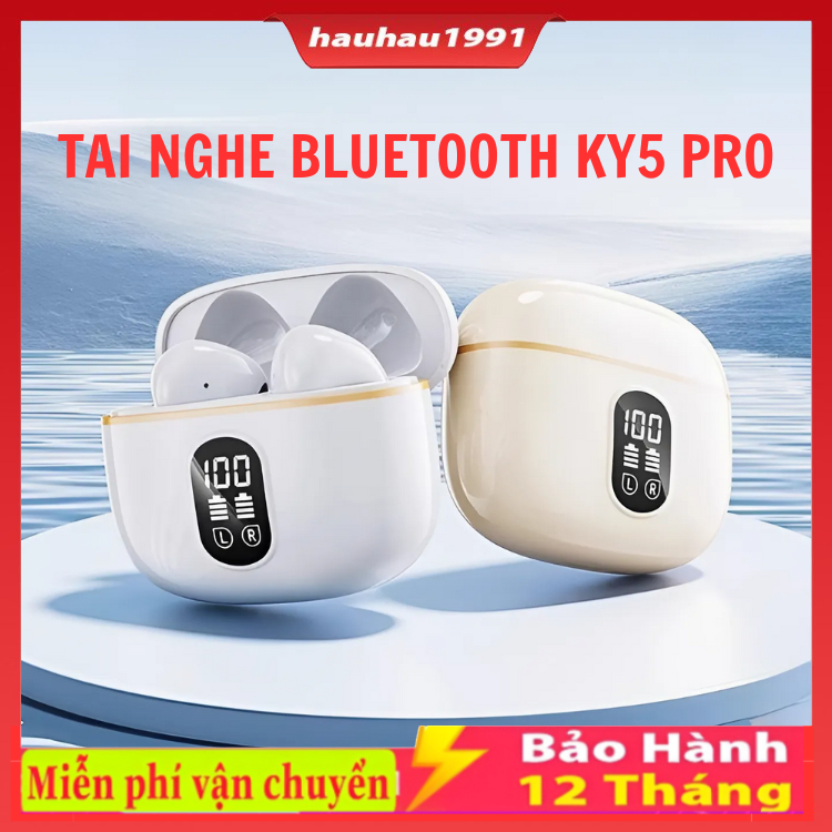 Tai Nghe bluetooth KY5  / KY8 / X55 / KY9 / X15 PRO ,  Trong Suốt Với Màn Hình Kỹ Thuật Số Giảm Tiến