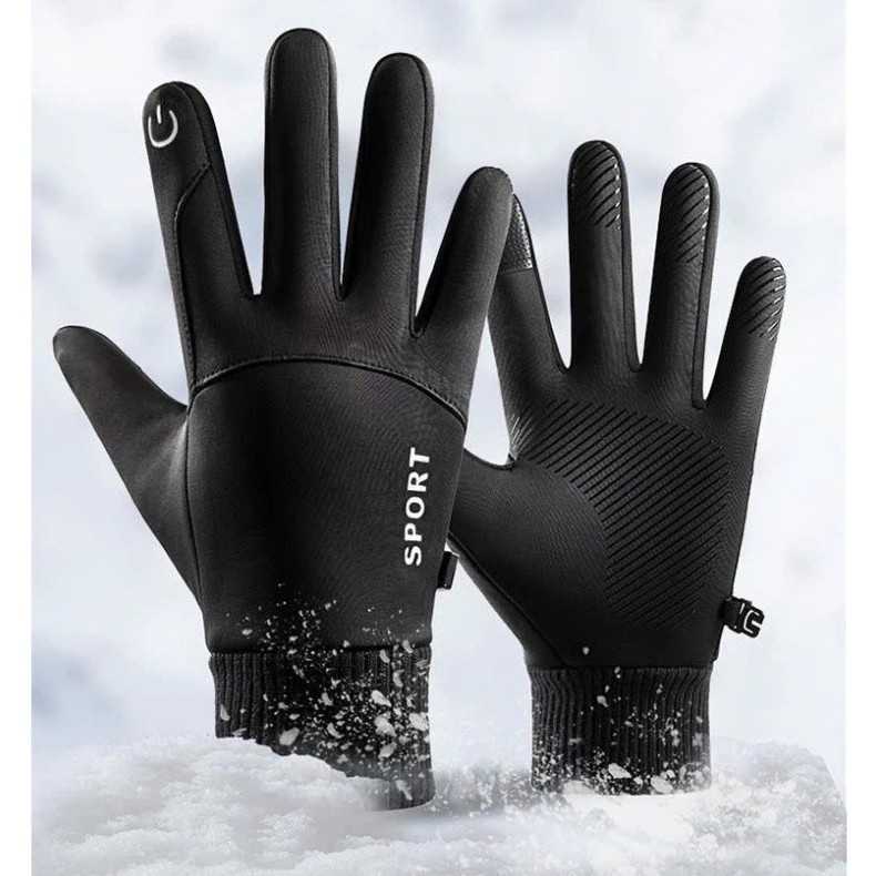 Găng Tay Mùa Đông Cảm Ứng Điện Thoại Đi Xe Chống Nước Giữ Nhiệt Tốt [ HÀNG CAO CẤP ]