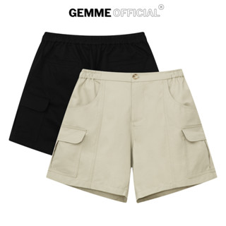 Quần short kaki túi hộp ngang big size trên gối GEMME MEN, thể thao, năng động, big size 55kg - 150kg