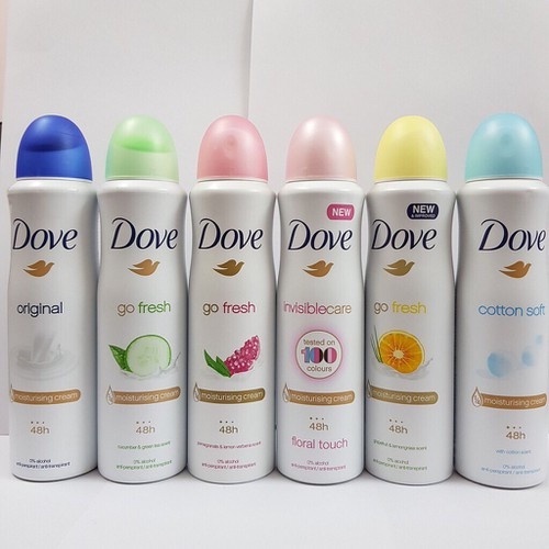 Xịt Khử Mùi Dove 150ml,250ml của Mỹ, Khử Mùi, Kháng Khuẩn Hiệu Quả - Hàng Mỹ | BigBuy360 - bigbuy360.vn