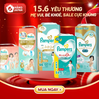 Tã bỉm cho bé Pampers Nhật Premium Siêu Cộng Miếng Thượng Hạng size NB72 /S66 /M64 /L48 Nhật