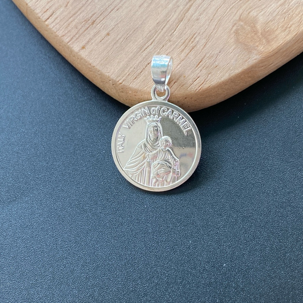 Mặt Dây Chuyền Bạc Đức Mẹ Maria Và Chúa Giêsu Bạc Hiểu Minh MDN494