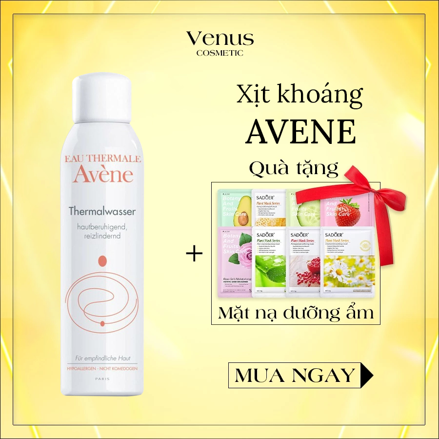 Xịt khoáng Avene 300ml cấp ẩm avene dưỡng ẩm Cấp Nước, Làm Dịu & Giảm Kích Ứng Venus Cosmetics Store