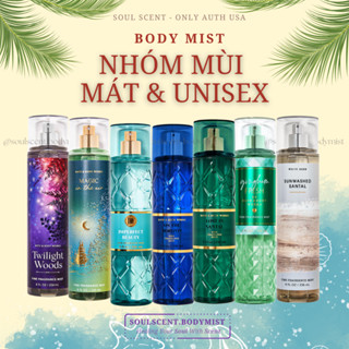 [Mùi MÁT - Unisex] Xịt Thơm Body mist THANH MÁT, NAM NỮ ĐỀU MÊ Bath And Body Works | Soul Scent Bill Mỹ