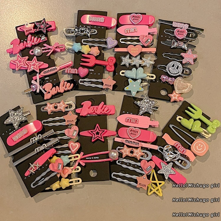 Set 7 kẹp tóc  set 7 cặp tóc chữ Min min cao cấp [T1-KHO1]