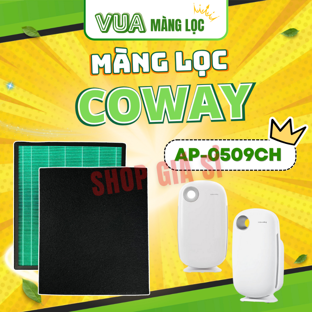 Màng lọc không khí Coway thay thế mã: AP-0509DH COWAY ARIES 5... màng lọc than, màng lọc hepa