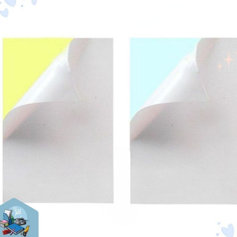 [DECAL] GIẤY DECAL A4 ĐẾ VÀNG, ĐẾ XANH, ĐẾ TRẮNG | GIẤY DECAL KHỔ A4, IN LAZER & IN PHUN MÀU - BAOBI