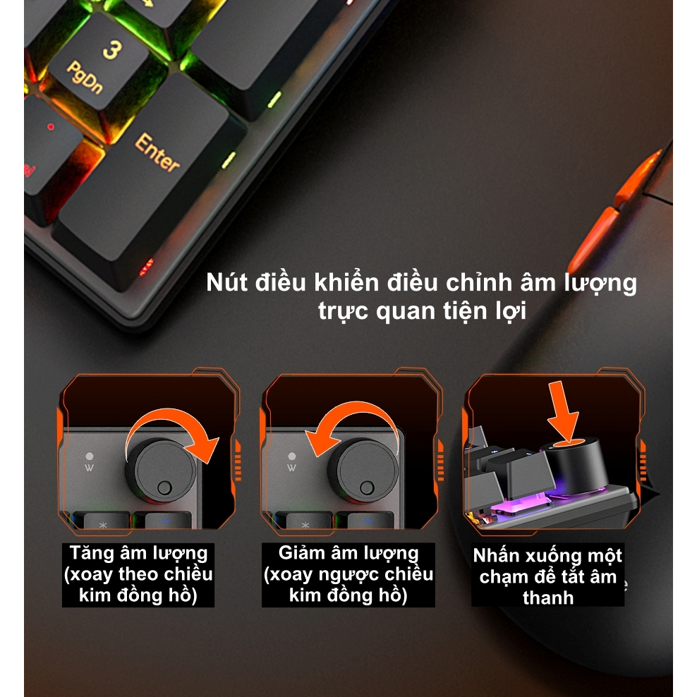 Bàn phím cơ gaming Meetion MK009 Fullsize 104 phím Hot-swappable (Red/Blue Switch), LED nền Rainbow | BigBuy360 - bigbuy360.vn