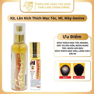 Chai Xịt Kích Thích Mọc Tóc GENIVE Hair Tonic 120ml Thái Lan Ngừa Hói Đầu Giảm Rụng Tóc - Hinohouse