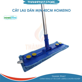 Cây lau nhà công nghiệp Microfiber Dán 40cm (siêu sạch cán rút)