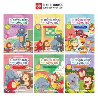 Sách - Combo tớ thông minh, bạn cũng thế giúp nuôi dưỡng 6 loại trí thông minh cho trẻ- Đinh Tị Books