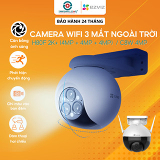 Camera IP wifi xoay 360 độ ngoài trời Ezviz C8W | H80F 3 mắt Zoom 12X siêu rõ - TRANGIATELECOM