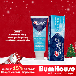   HÀNG MỸ  Kem đánh răng Crest 3D White Arctic Fresh Hỗ Trợ Trắng Răng Sạch Răng 93g 