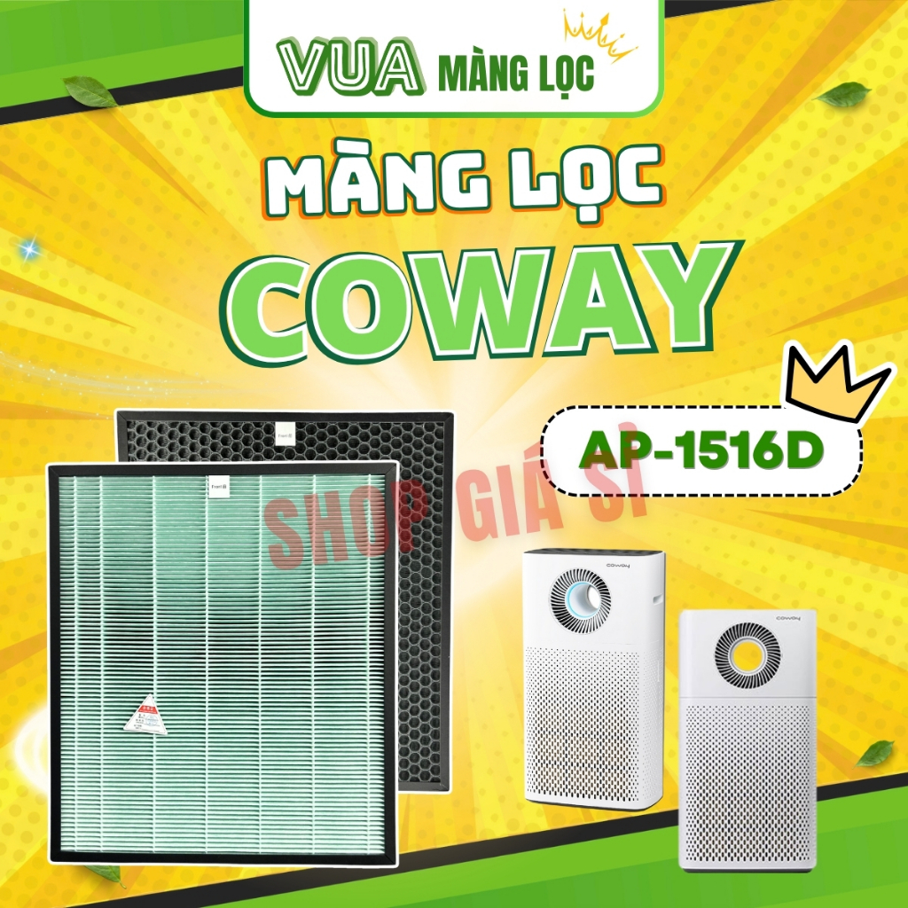 Màng lọc không khí Coway Storm AP-1516D. Màng lọc hepa, màng lọc than hoạt tính