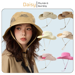 Mũ Leo Núi Unisex, Nón Vải Dã Ngoại Picnic Phong Cách Hàn Quốc Năng Động Che Nắng Chống Tia UV Nhiều Mẫu - DAISY - NV006