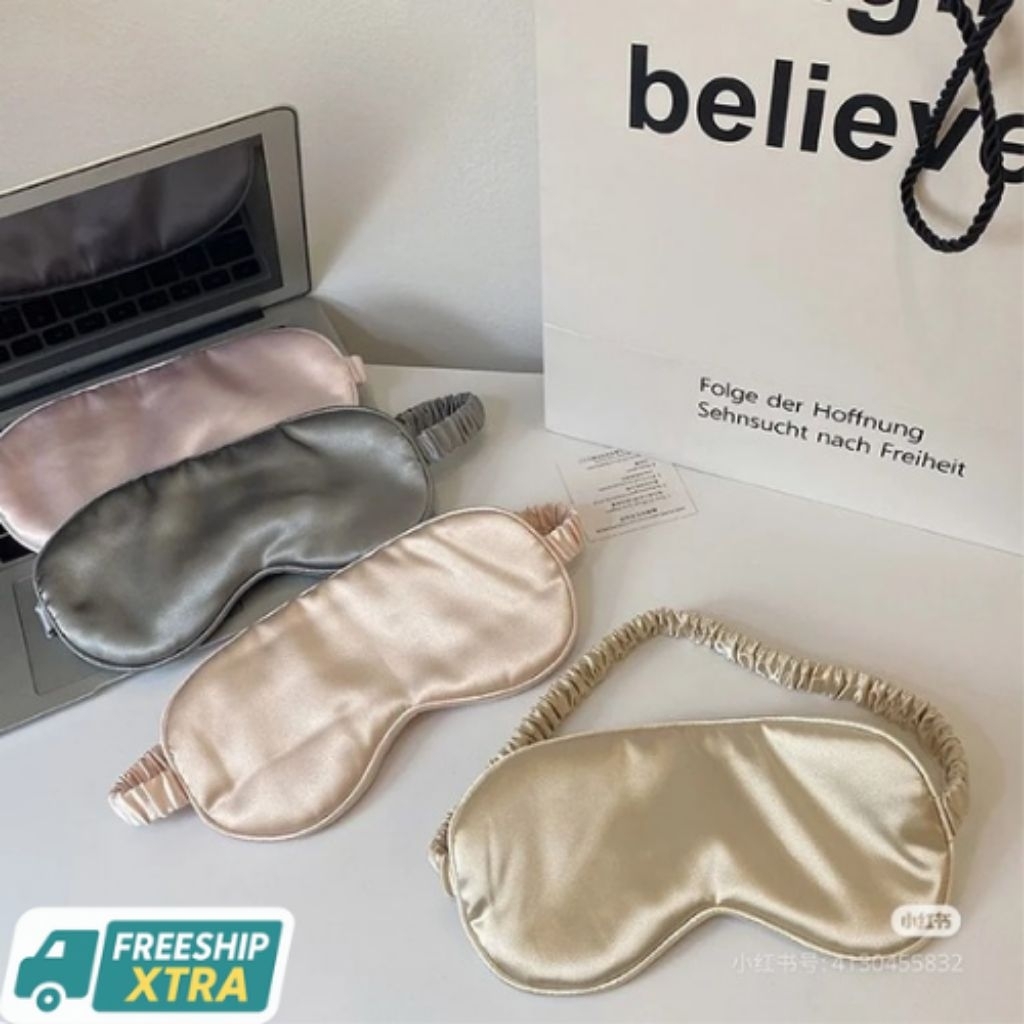 (NEW) Bịt mắt ngủ Lụa cao cấp mềm mại ngủ ngon
