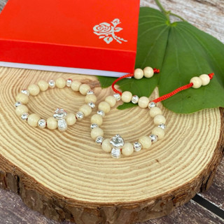 Vòng dâu tằm bi bạc mix Giáp Rắn 7 bi, 9 bi cho bé trai, bé gái - Giúp bé ngủ ngon, giảm giật mình