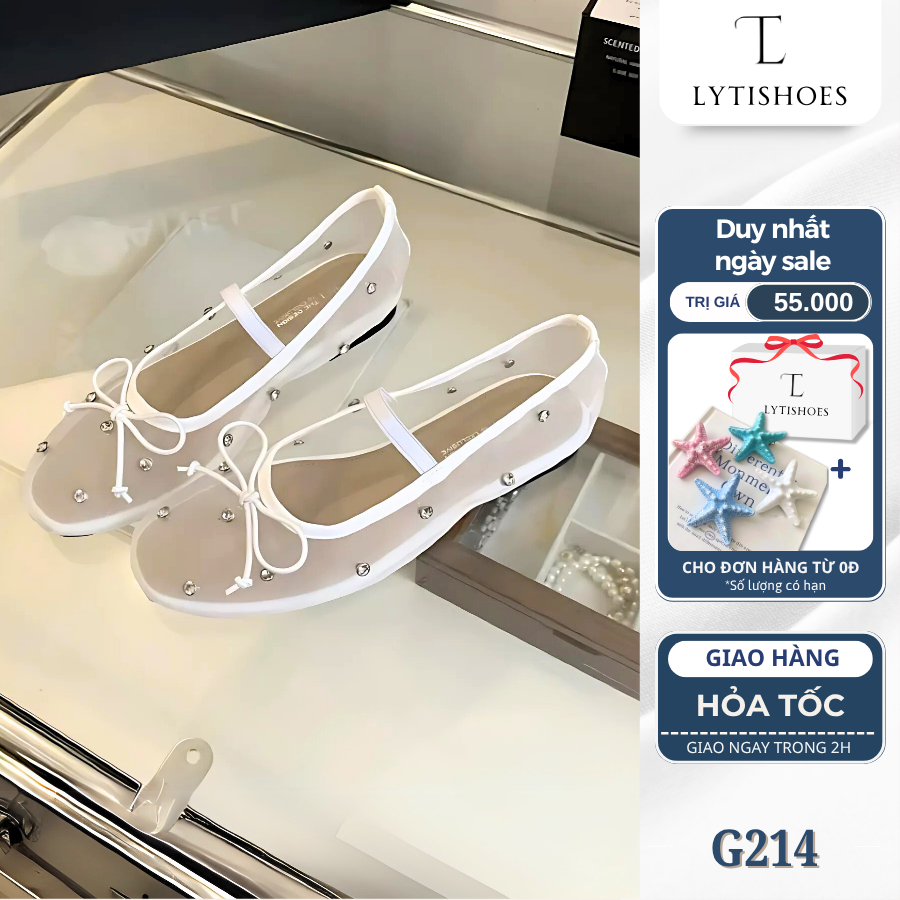 Giày ballet đính đá Lyti.shoes