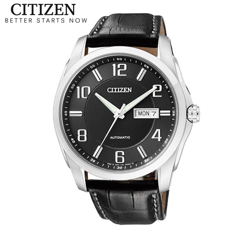 Đồng Hồ Nam Citizen Automatic Dây Da NP4020-01E - Mặt Đen (Sapphire)