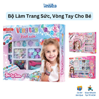 Đồ chơi bé gái tự làm nữ trang (Thế giới trang sức, Trang sức phong cách,  Lắc tay dễ thương, Vòng tay xinh xắn) Duka
