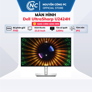 Màn hình Dell Ultrasharp U2424H (23.8 Inch, IPS, FHD, 120Hz, 5ms, DRR, TMDS, USB TypeC) - Hàng New - BH 36 tháng