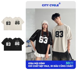 Áo phông mùa hè thun nam nữ cộc Local Brand Chính Hãng City Cycle Áo thun 8386