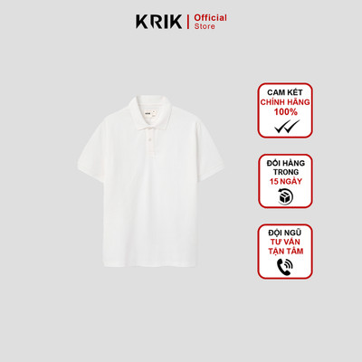 Áo Polo Nam KRIK Form Fitted Chất Vải Jacquard Mềm Mại Thiết Kế Basic Trẻ Trung PL2229
