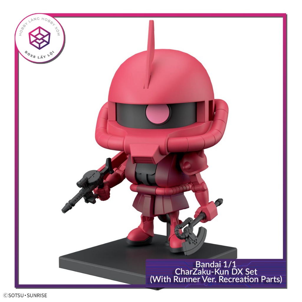 Mô hình Gundam Bandai 1/1 CharZaku-Kun DX Set (With Runner Ver. Recreation Parts) [GDB] [MKB]