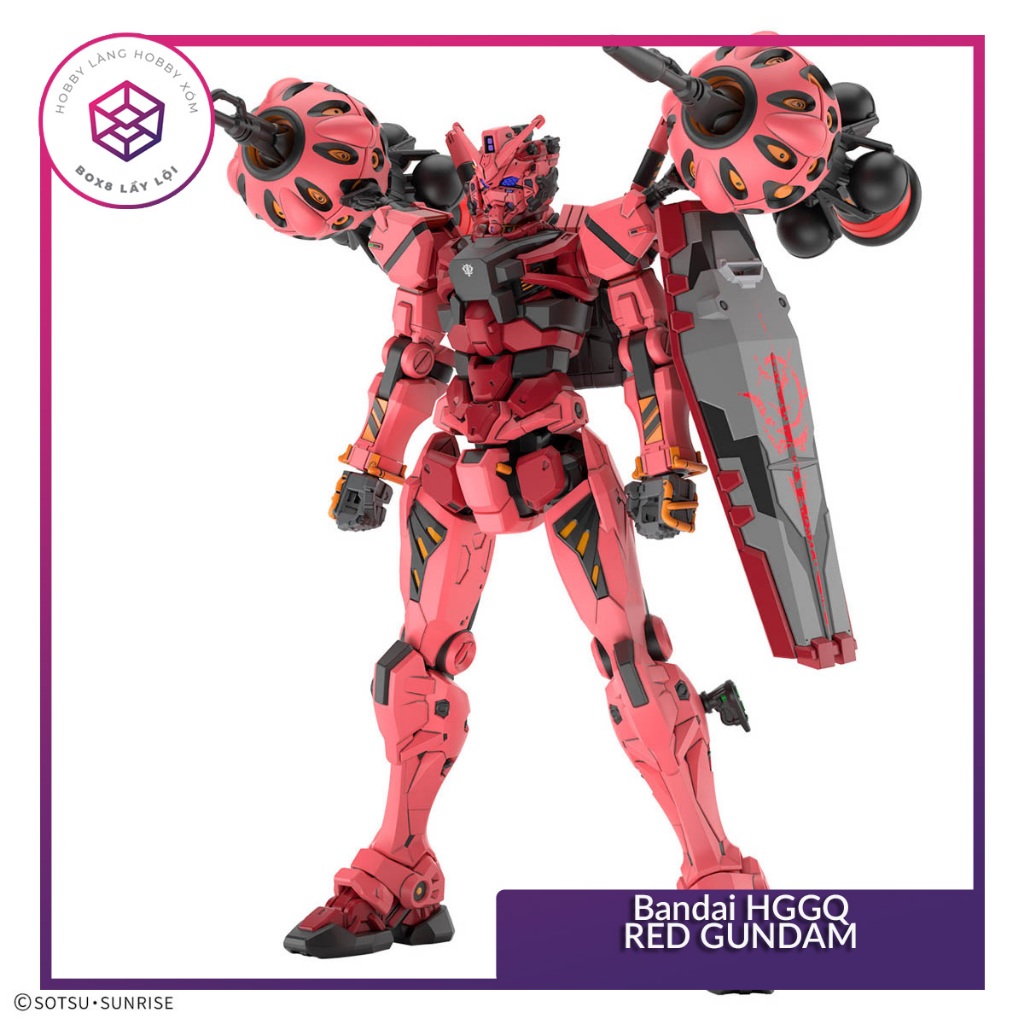 Mô hình Gundam Bandai HGGQ RED GUNDAM 1/144 [GDB] [BHG]